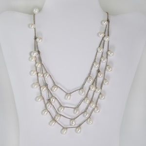Vintage Layered Pearl Necklace